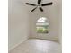 Bright office with arched window and tile floors at 7023 Chickasaw Bayou Rd, Bradenton, FL 34203