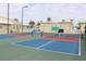 Two well-maintained pickleball courts at 808 S Green Cir, Venice, FL 34285