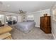 Main bedroom features sliding glass doors leading to the backyard at 809 Garland Ave, Nokomis, FL 34275