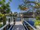 Private boat dock with lift, perfect for water access at 809 Garland Ave, Nokomis, FL 34275