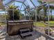 Enclosed hot tub perfect for relaxing after a long day at 809 Garland Ave, Nokomis, FL 34275