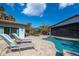 Spacious pool and patio perfect for outdoor entertaining at 828 The Rialto, Venice, FL 34285