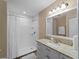 Bathroom features granite countertop and shower stall at 854 Senda Plata # 22, Venice, FL 34293