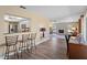 Kitchen features a breakfast bar with three stools at 854 Senda Plata # 22, Venice, FL 34293