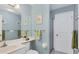 Clean bathroom with single sink vanity, toilet and shower at 858 Senda Plata # 20, Venice, FL 34293