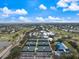 Aerial view of community tennis courts and surrounding area at 900 Paisley Ct # 1, Venice, FL 34293