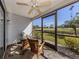 Screened porch overlooking the golf course at 936 Capri Isles Blvd # 102, Venice, FL 34292