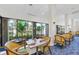 Bright dining room with views and wicker chairs at 11204 Mcdermott Ct # 11204, Englewood, FL 34223