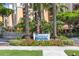 Waterfront on Venice Island community entrance sign with landscaping at 157 Tampa E Ave # 208, Venice, FL 34285