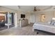 Spacious main bedroom with access to private balcony at 157 Tampa E Ave # 208, Venice, FL 34285