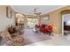 Spacious living area with sliding doors to the pool at 1684 Ruiz St, North Port, FL 34286