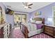 Spacious main bedroom with access to the pool area at 1684 Ruiz St, North Port, FL 34286