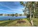 Scenic view of a peaceful lake with houses reflecting in the water at 1723 N Gondola Ct, Venice, FL 34293