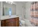 Clean bathroom with tub, shower, and vanity at 19374 Rizzuto St, Venice, FL 34293