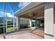 Screened patio with access to the backyard at 19374 Rizzuto St, Venice, FL 34293