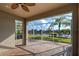 Spacious screened patio overlooking a lake at 19374 Rizzuto St, Venice, FL 34293