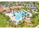 Resort-style pool, tennis courts, and clubhouse at 23108 Banbury Way # 202, Venice, FL 34293