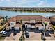 Aerial view of townhome community by the lake at 23108 Banbury Way # 202, Venice, FL 34293