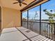 Relaxing screened balcony with lake view at 23108 Banbury Way # 202, Venice, FL 34293