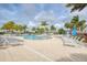 Resort-style pool with plenty of lounge chairs at 23471 Awabuki Dr, Venice, FL 34293
