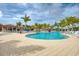 Community pool with expansive deck at 23471 Awabuki Dr, Venice, FL 34293