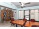 Community room with a book collection and tables at 237 Southampton Ln # 275, Venice, FL 34293