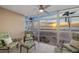 Sunsets over the ocean from this relaxing seating area at 255 The Esplanade N # 202, Venice, FL 34285