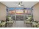 Bright sunroom features stunning ocean and sunset views at 255 The Esplanade N # 202, Venice, FL 34285