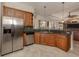 Kitchen with stainless steel appliances and granite countertops at 298 Montelluna Dr, North Venice, FL 34275