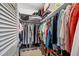 Organized walk-in closet providing ample storage with shelving and hanging space at 3151 Datura Rd, Venice, FL 34293