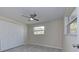 Bright bedroom with double door closet and window at 324 Monet Dr, Nokomis, FL 34275