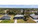 Aerial view of the property with a beautiful waterfront, showcasing the surrounding neighborhood at 3560 Middletown St, Port Charlotte, FL 33952