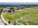 Aerial view of community park with sports fields at 4060 Barbary Ln, North Port, FL 34287