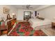 Spacious bedroom with large bed and access to patio at 4060 Barbary Ln, North Port, FL 34287