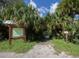 Community park entrance with map and kayak launch sign at 4060 Barbary Ln, North Port, FL 34287