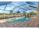 Spacious screened pool and patio area at 4264 Wordsworth Way, Venice, FL 34293