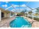 Expansive pool and patio with screened enclosure at 4264 Wordsworth Way, Venice, FL 34293