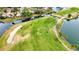 Aerial view showing home's location near golf course at 4619 Forest Wood Trl # 7, Sarasota, FL 34241