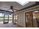 Screened patio overlooks a pond and golf course at 4619 Forest Wood Trl # 7, Sarasota, FL 34241