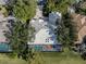 Aerial view showcasing a home with a pool and spa at 487 Summerfield Way, Venice, FL 34292