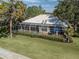 Stunning aerial view of the house and backyard at 487 Summerfield Way, Venice, FL 34292
