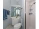Charming bathroom with corner sink and stand-up shower at 487 Summerfield Way, Venice, FL 34292