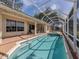 Large pool and spa with ample patio space at 487 Summerfield Way, Venice, FL 34292