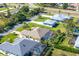 Aerial view showcasing home and surrounding neighborhood at 49 Perimeter Dr, Englewood, FL 34223