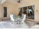 Enjoy your morning coffee on this peaceful patio at 5031 Bella Terra Dr, Venice, FL 34293