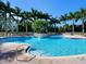 Inviting resort-style pool surrounded by lush landscaping at 5031 Bella Terra Dr, Venice, FL 34293