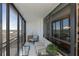 Relaxing balcony with seating and stunning views at 627 Alhambra Rd # 601, Venice, FL 34285