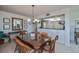 Spacious dining room with a view to the kitchen at 627 Alhambra Rd # 601, Venice, FL 34285