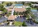 Aerial view of community amenities including clubhouse at 647 White Pine Tree Rd # 34, Venice, FL 34285