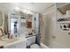Neat bathroom with shower, bathtub, and vanity at 756 White Pine Tree Rd # 211, Venice, FL 34285